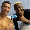 cristiano ronaldo napoli sondaggio calciomercato foto con osimhen