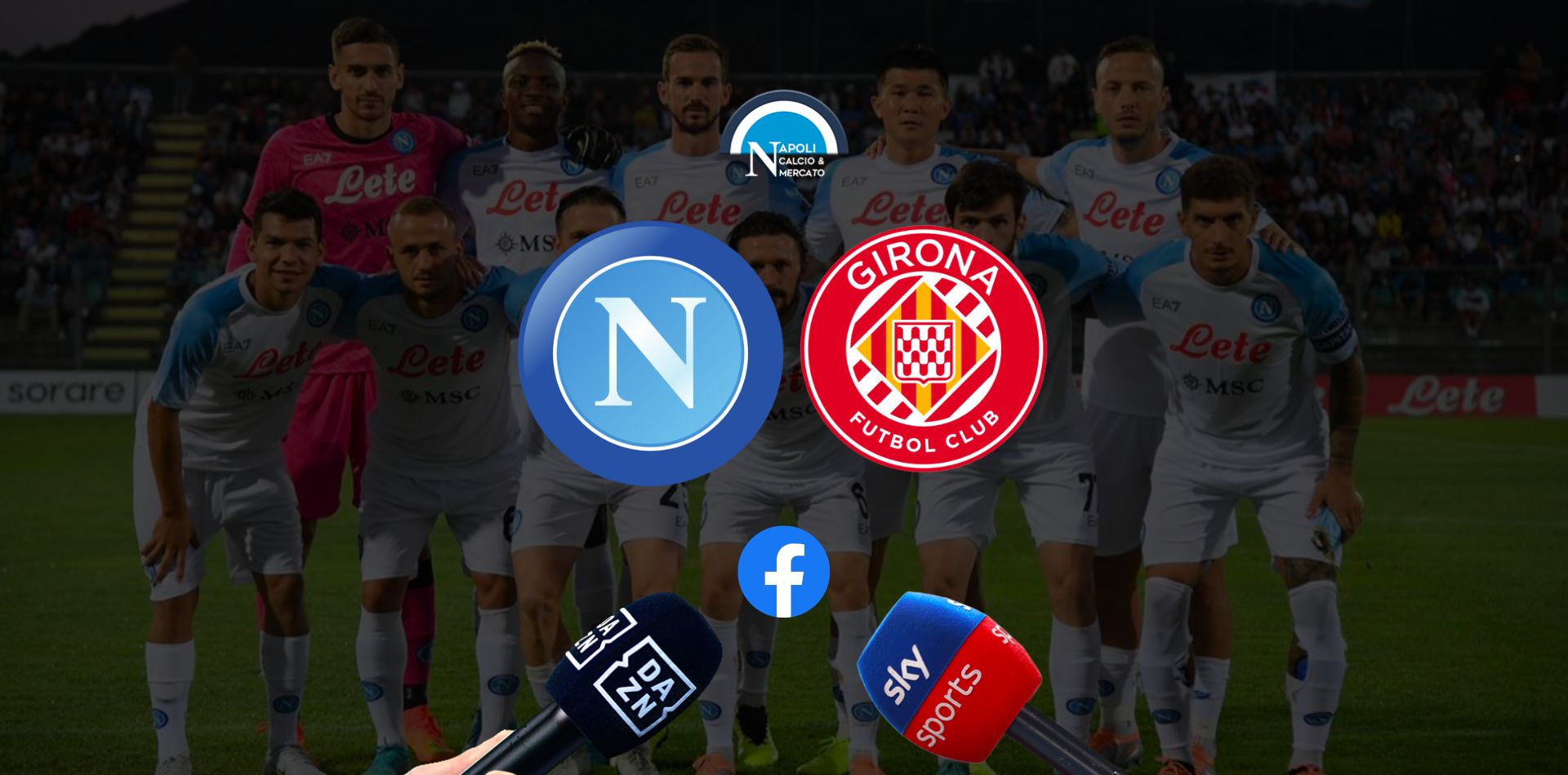 dove vedere napoli girona diretta video streaming gratis live in tv