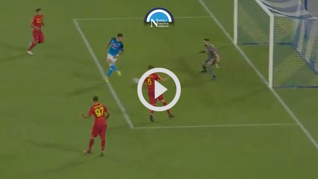 highlights napoli lecce gol elmas colombo video