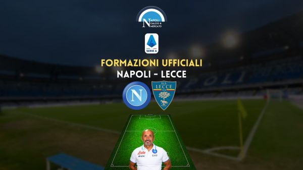 napoli lecce formazioni ufficiali titolari spalletti baroni kvaratskhelia raspadori