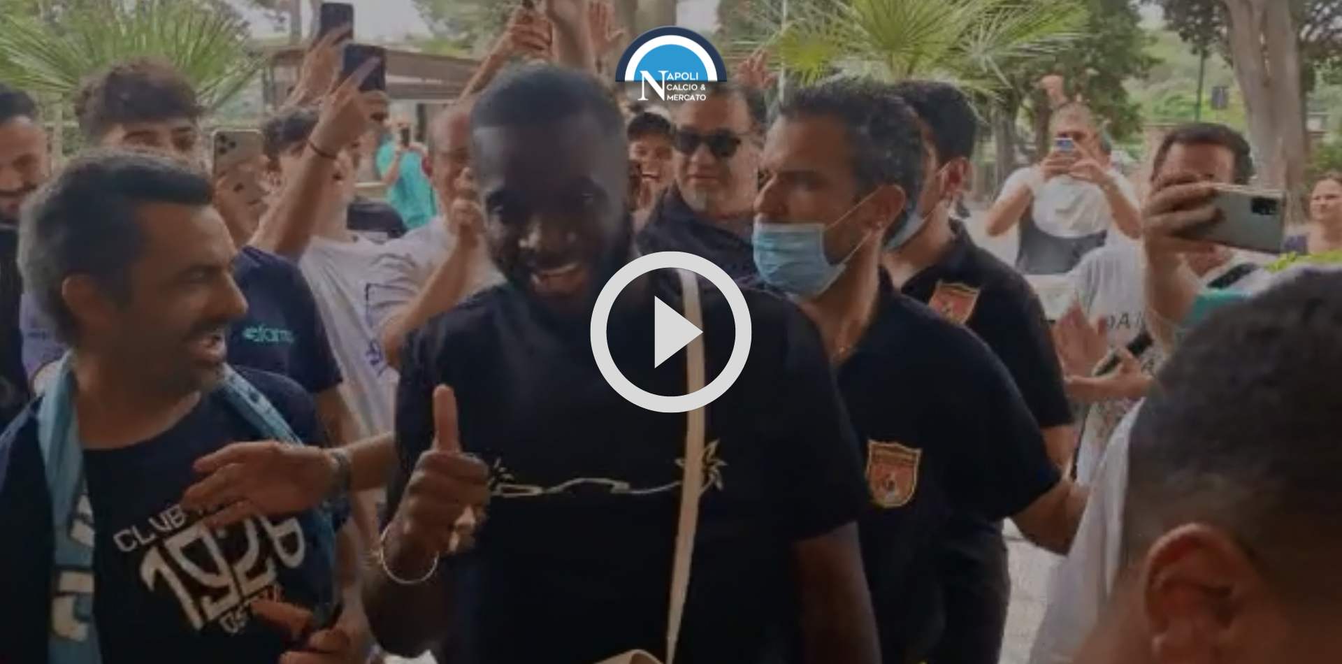 ndombele napoli calciomercato visite mediche villa stuart video