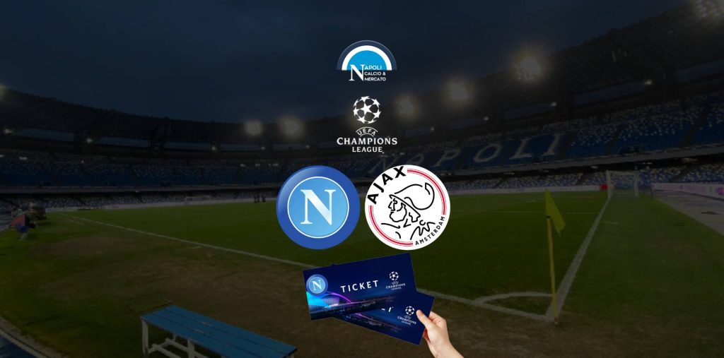 biglietti napoli ajax ticketone champions league prezzi curve stadio maradona 12 ottobre 2022