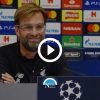 conferenza klopp napoli liverpool champions league dichiarazioni live diretta video