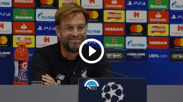 conferenza klopp napoli liverpool champions league dichiarazioni live diretta video