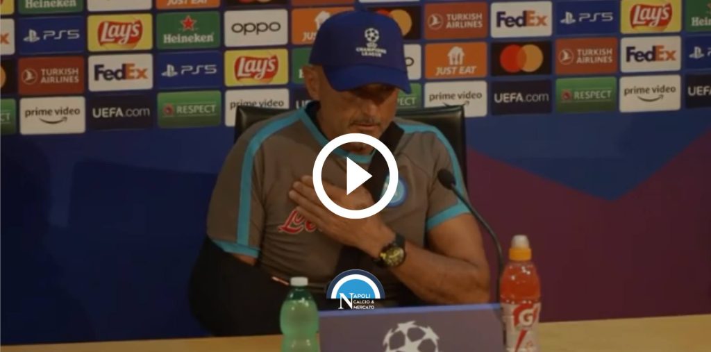 conferenza spalletti napoli liverpool champions league dichiarazioni live diretta