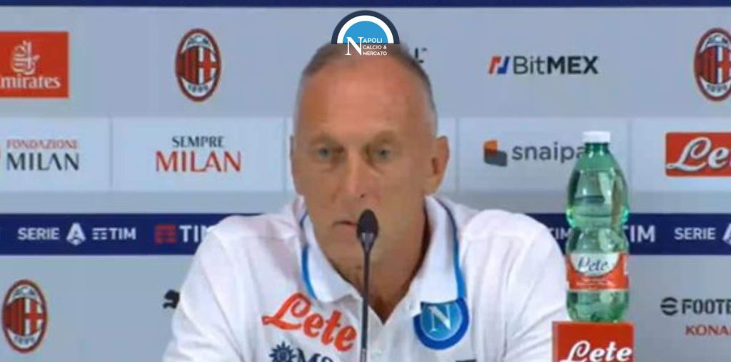 domenichini in conferenza stampa milan napoli dichiarazioni diretta live