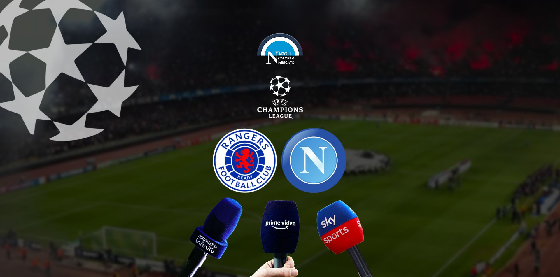 dove vedere glasgow rangers napoli gratis in tv e streaming fra sky prime video amazon e canale 5