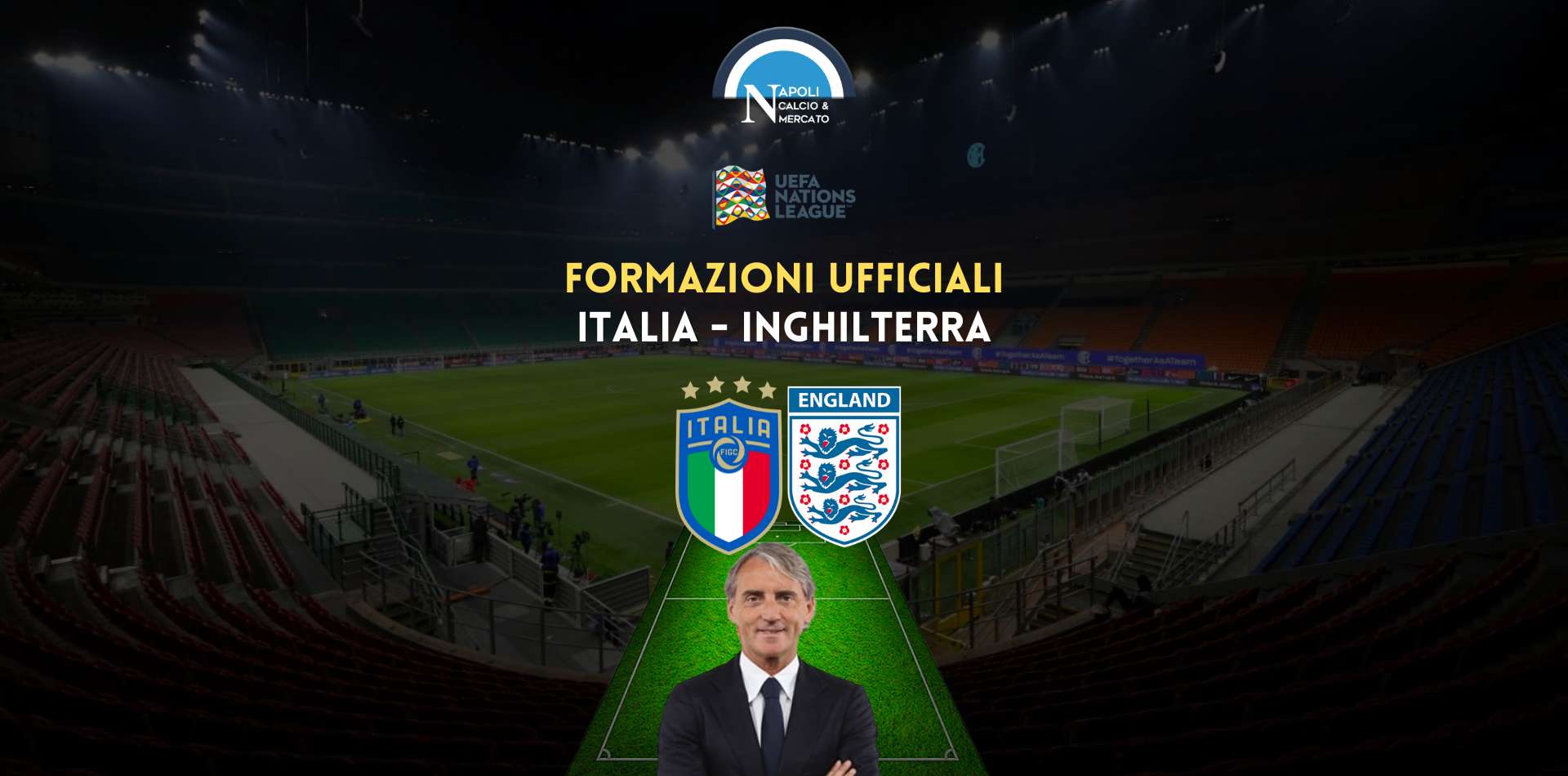 formazioni ufficiali italia inghilterra nations league titolari scelte mancini southgate