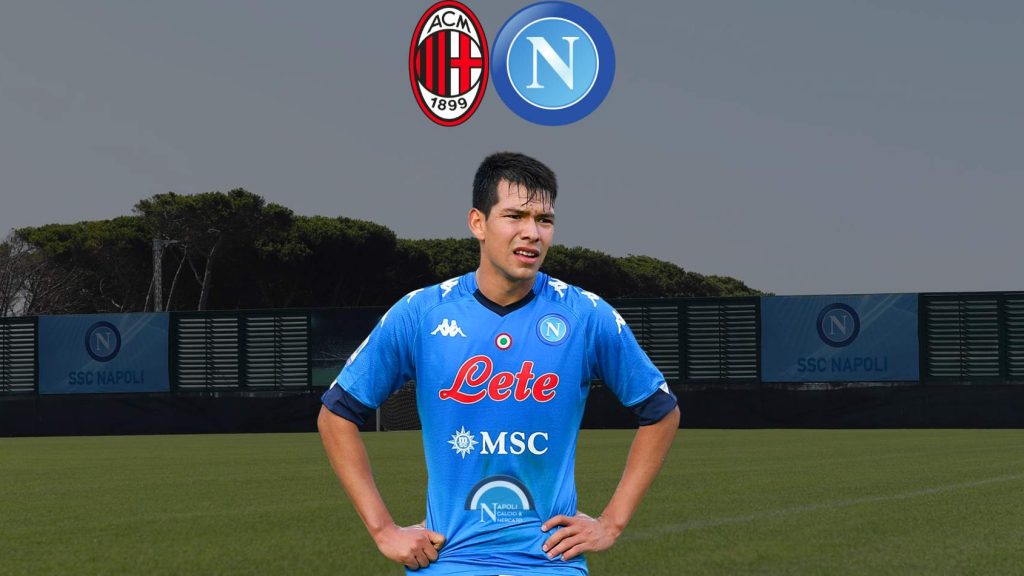 hirving lozano infortunio rientro tempi di recupero milan napoli probabili formazioni