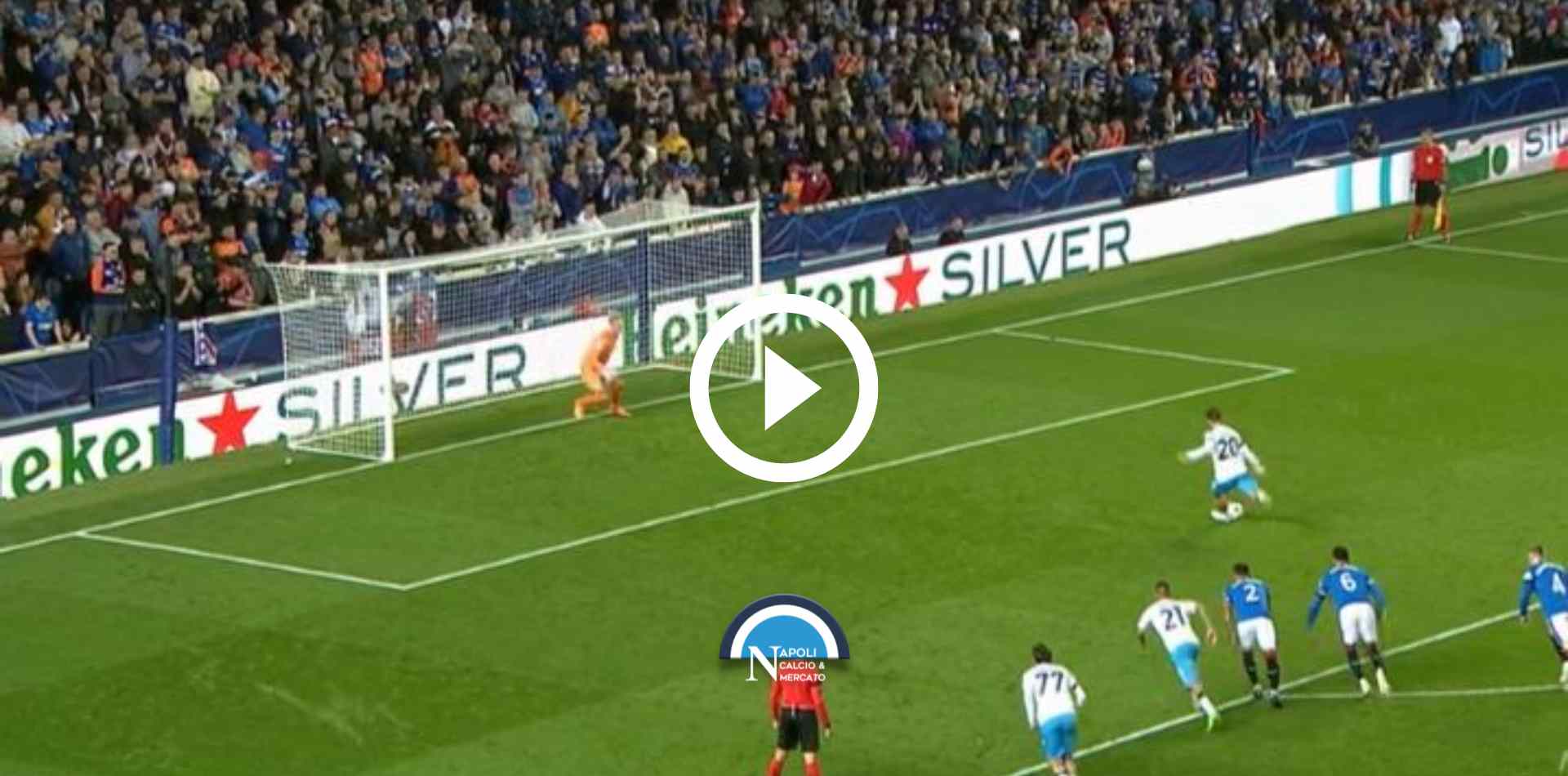 moviola rangers napoli champions league gol napoli rigore zielinski mcgregor gol politano