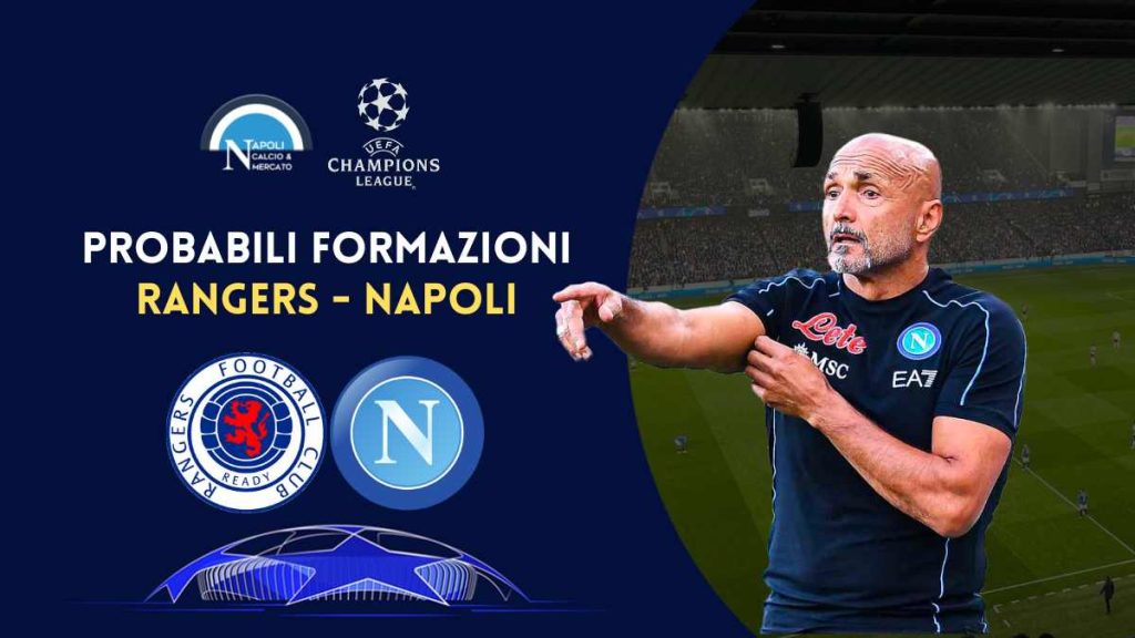 probabili formazioni rangers napoli champions league