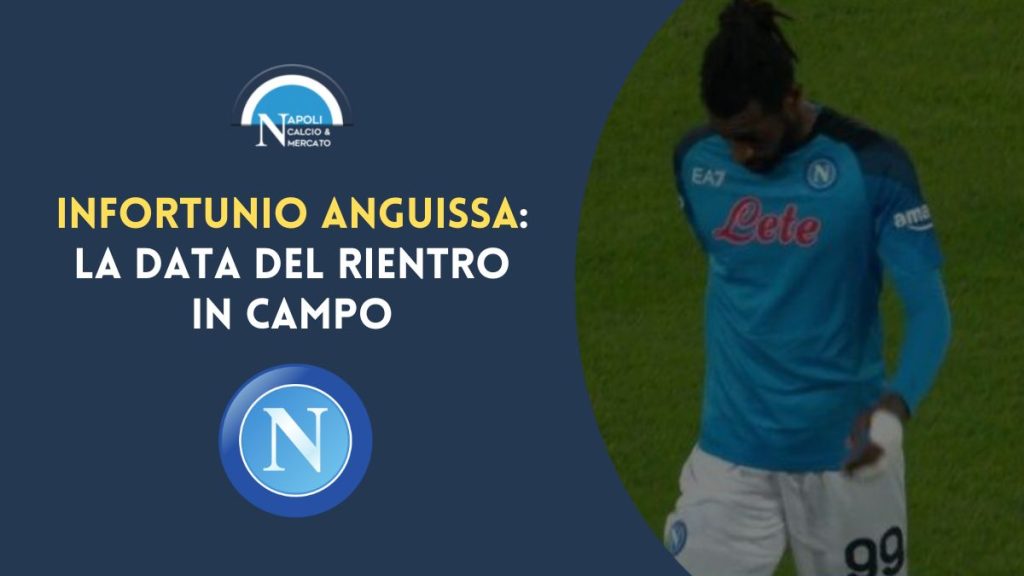 anguissa infortunio condizioni rientro tempi di recupero roma napoli