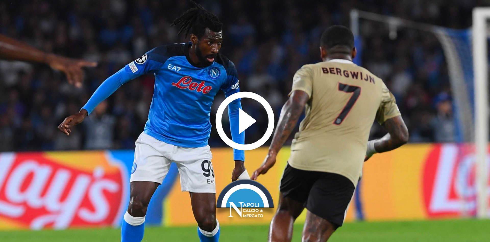 highlights napoli ajax 4-2 gol raspadori lozano