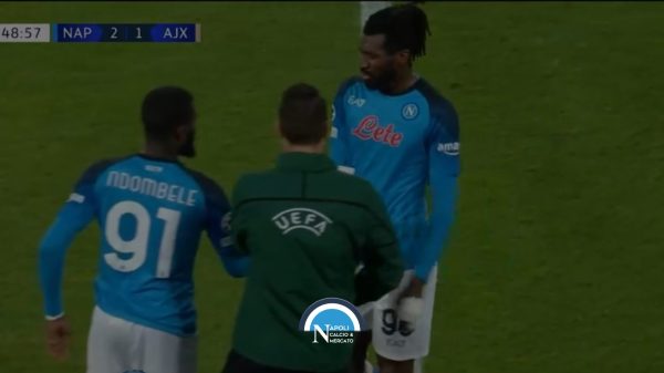 infortunio anguissa napoli ajax champions league