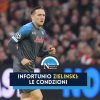 infortunio zielinski ajax napoli condizioni diagnosi comunicato ufficiale champions league