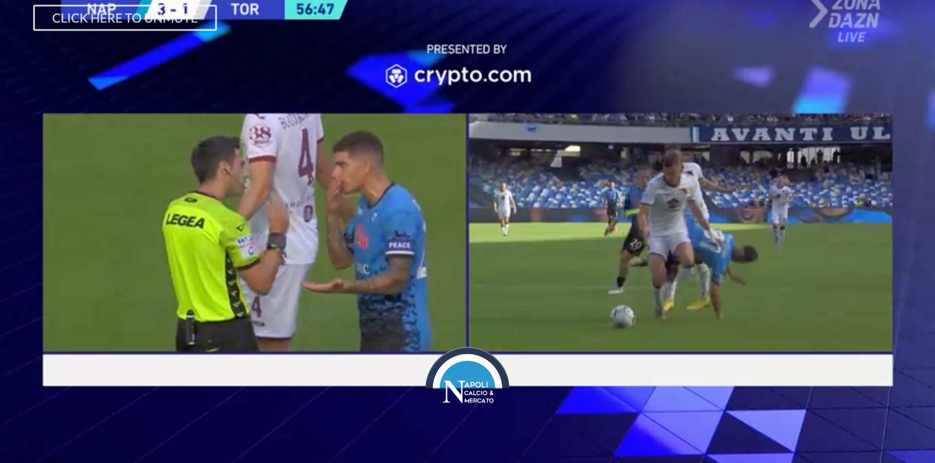 moviola napoli torino var rigore raspadori
