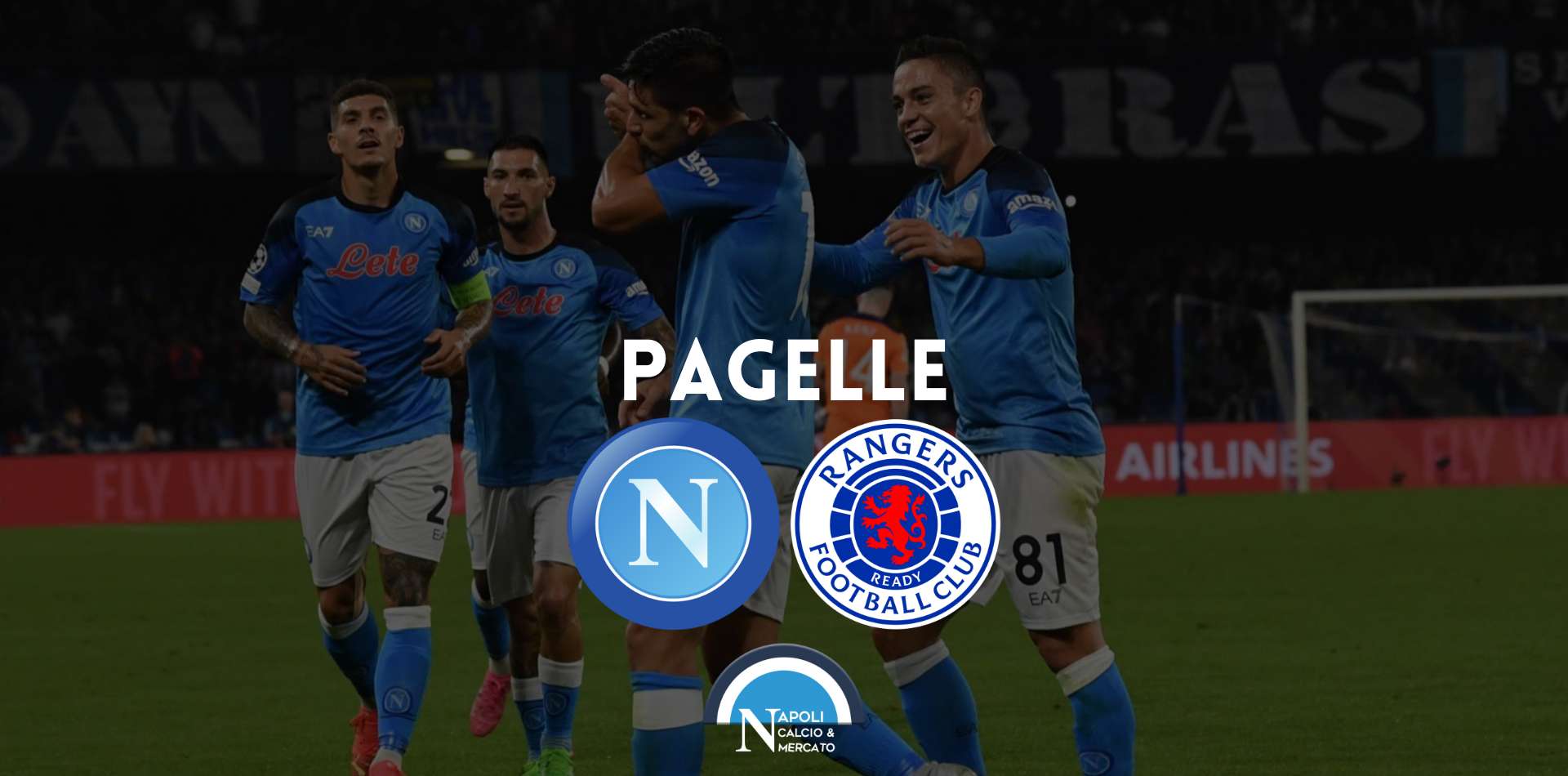 pagelle napoli rangers voti commenti champions league