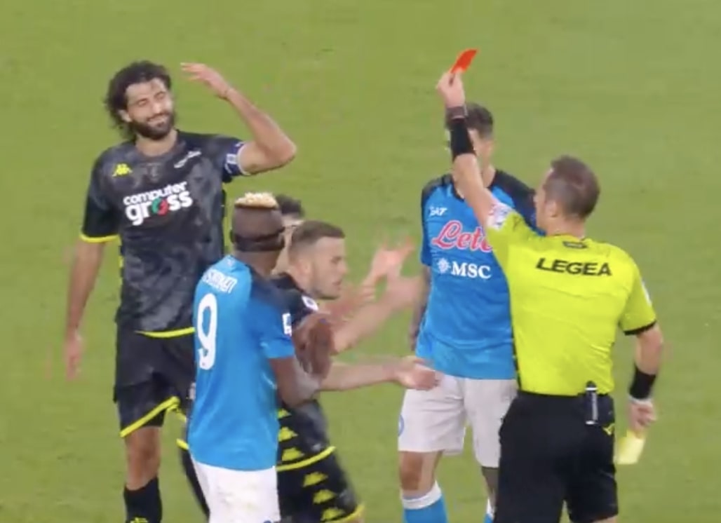 espulsione luperto napoli empoli