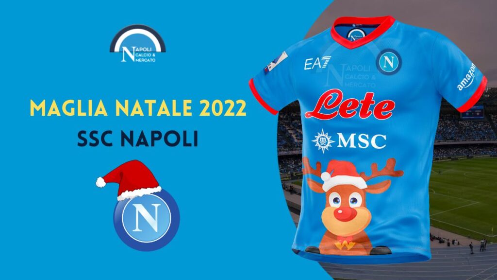 maglia napoli natale 2022 ea7 junior kit