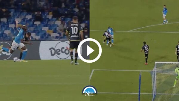 moviola napoli empoli check var e replay del rigore osimhen marin