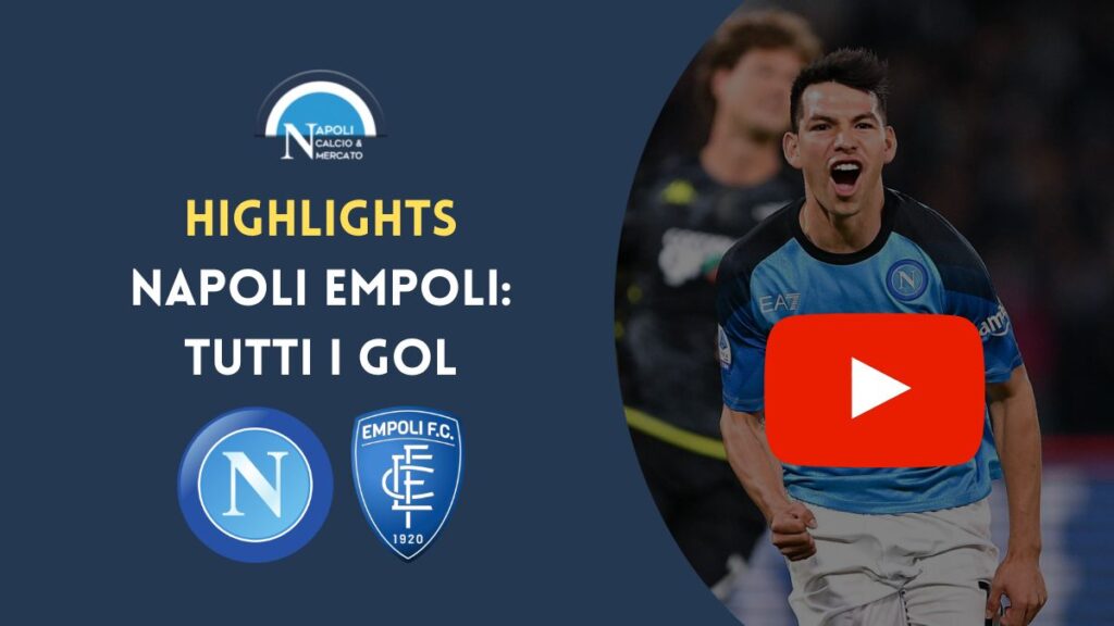 napoli empoli 2-0 highlights gol video sintesi