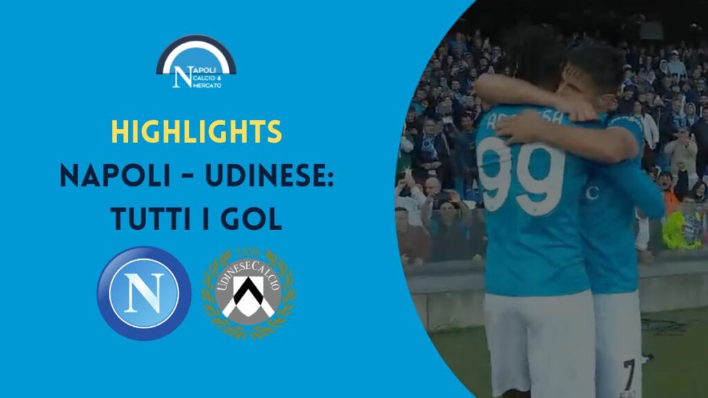 napoli udinese 3-2 highlights sintesi video gol osimhen zielinski elmas