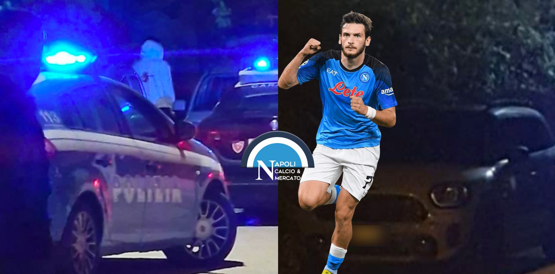 ritrovata auto rubata a kvaratskhelia trentola ducenta foto polizia