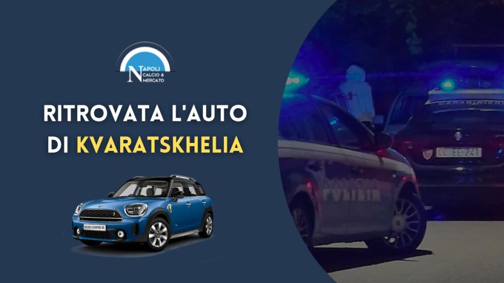 ritrovata mini countryman rubata a kvaratskhelia trentola ducenta foto polizia