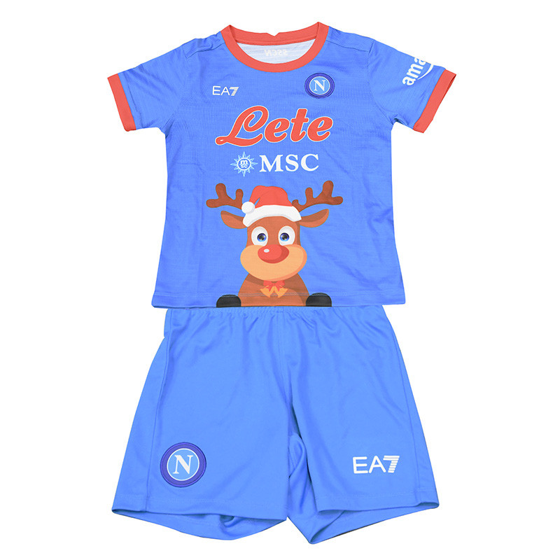 kit ssc napoli set gara junior ea7 natale 2022