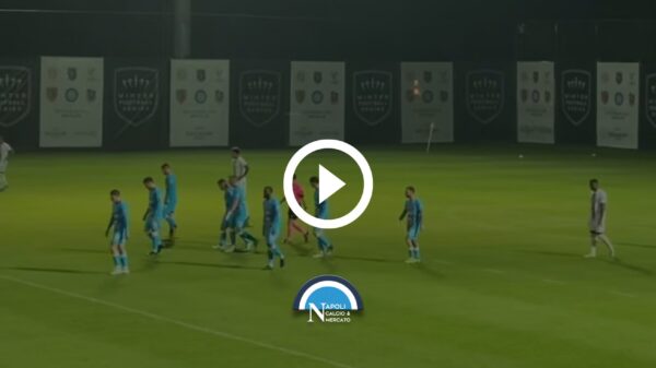 highlights napoli crystal palace 3-1 gol raspadori doppietta osimhen sintesi video amichevole ritiro turchia 11 dicembre 2022