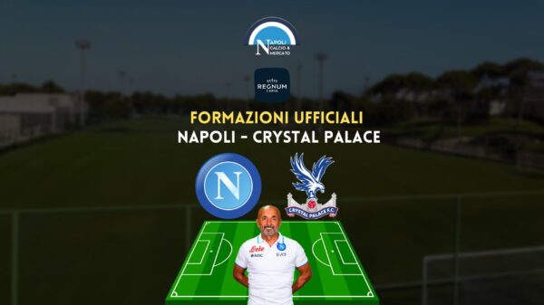 napoli crystal palace formazioni ufficiali titolari spalletti vieira 11 dicembre 2022 amichevole ritiro turchia regnum carya