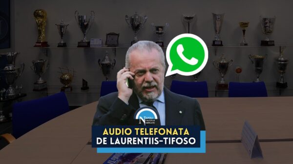 audio telefonata aurelio de laurentiis tifoso 100 milioni scudetto champions league