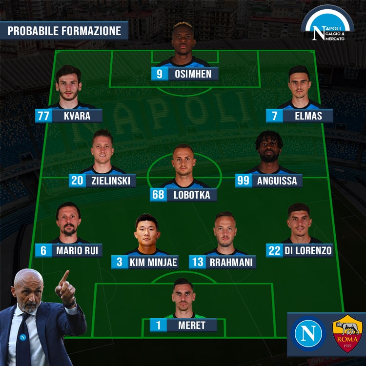 probabili formazioni napoli roma formazione spalletti serie a sscnapoli calcio napoli 24 1926 titolari