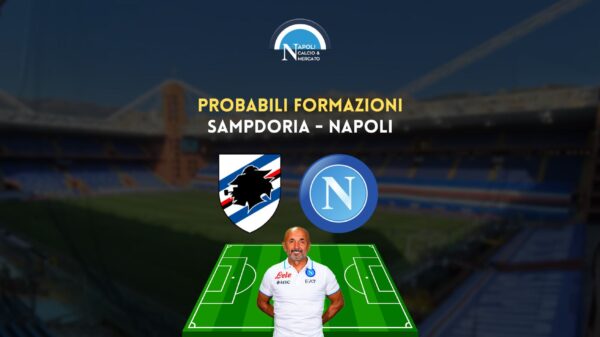 sampdoria napoli probabili formazioni serie a domenica 8 gennaio spalletti stankovic formazione