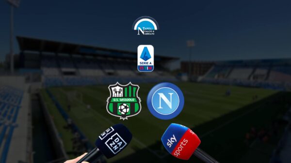 dove vedere Sassuolo napoli in diretta tv e streaming link gratis sky o dazn