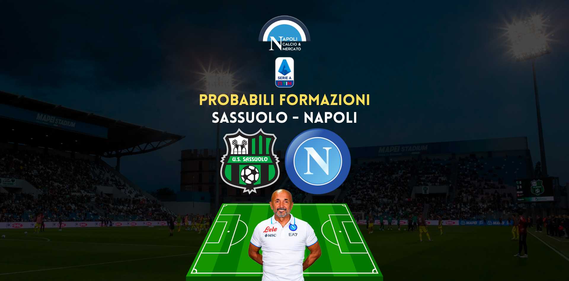 sassuolo napoli probabili formazioni