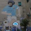 Ultras Eintracht aggressione murales maradona