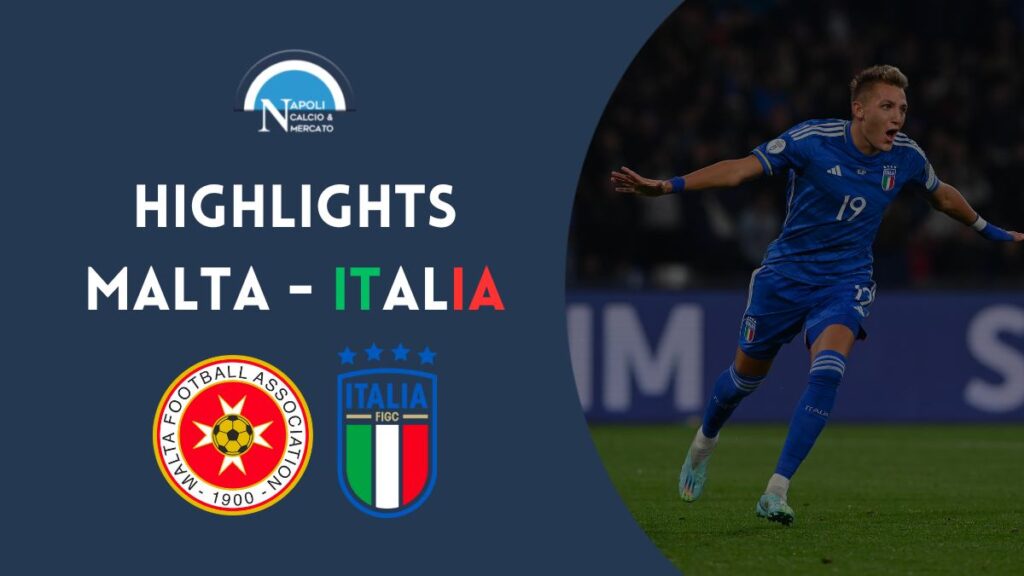 highlights malta italia gol retegui autogol euro 2024 video sintesi tabellino