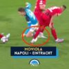 moviola napoli eintracht francoforte rigore zielinski var