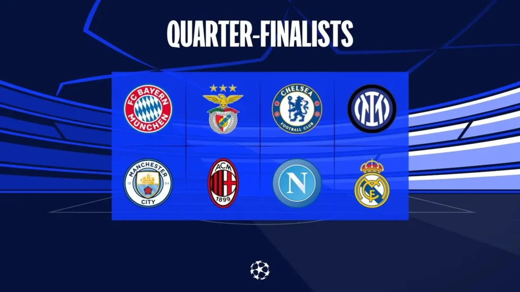 possibili avversarie napoli sorteggi quarti champions league