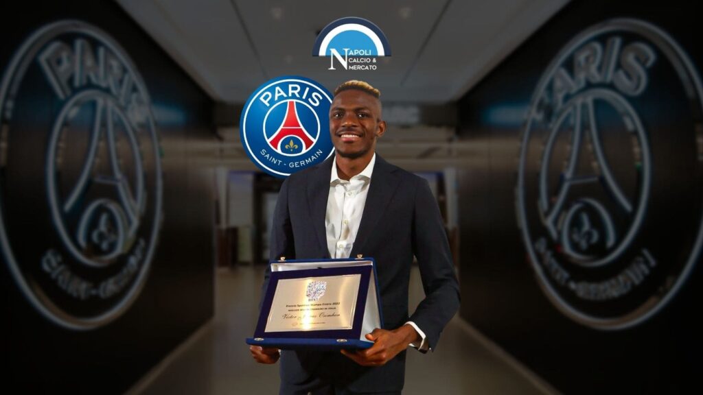 victor osimhen psg calciomercato napoli incontro parigi offerta de laurentiis