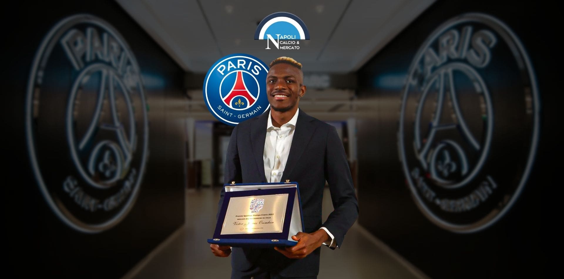 victor osimhen psg calciomercato napoli incontro parigi offerta de laurentiis