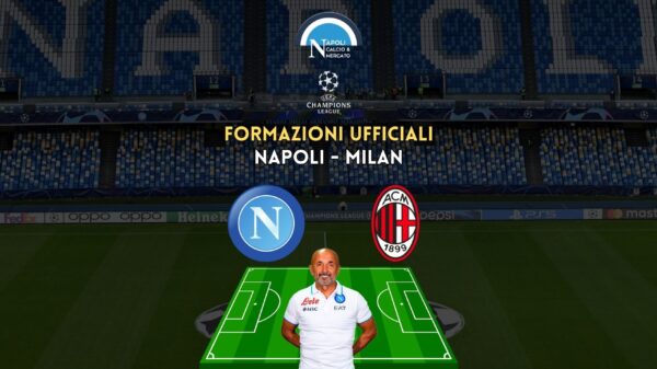 napoli milan formazioni ufficiali champions league formazione spalletti pioli titolari 18 aprile